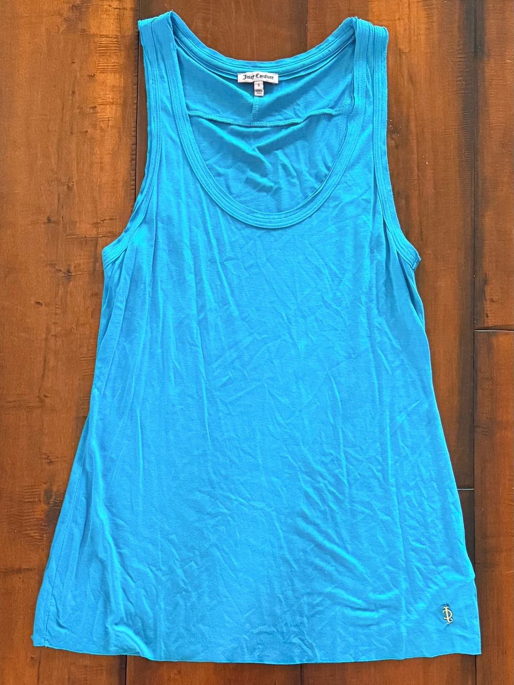 Juicy Couture Bright Turquoise Scoop Neck Tank